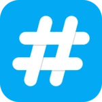 hashtags android application logo